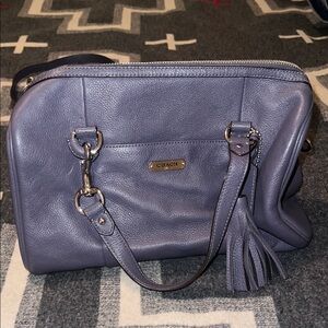 Coach Purple Pebbled Leather Crossbody Bag